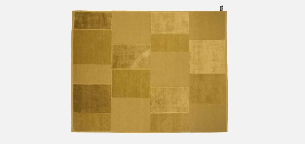 Casellario Monocromo Rug - Gold