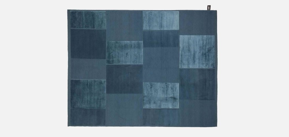 Casellario Monocromo Rug - Petrol