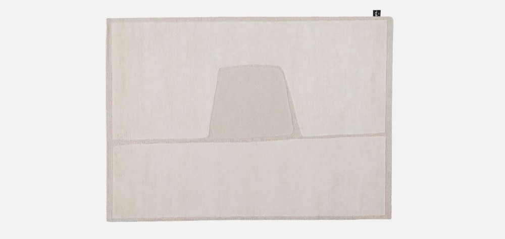 Cut Out Monocromo Rug - White