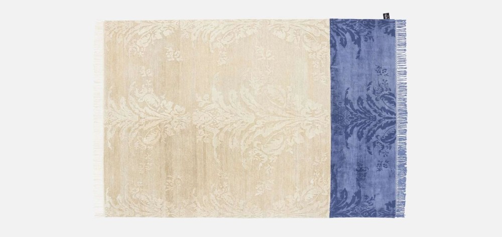 Dipped Damask Rug - Rock