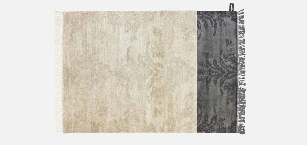 Dipped Damask Rug - Sleek