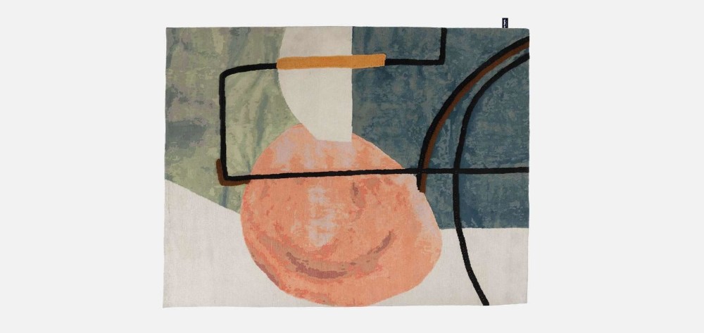 Doodles Rug - Interior With Table Rug