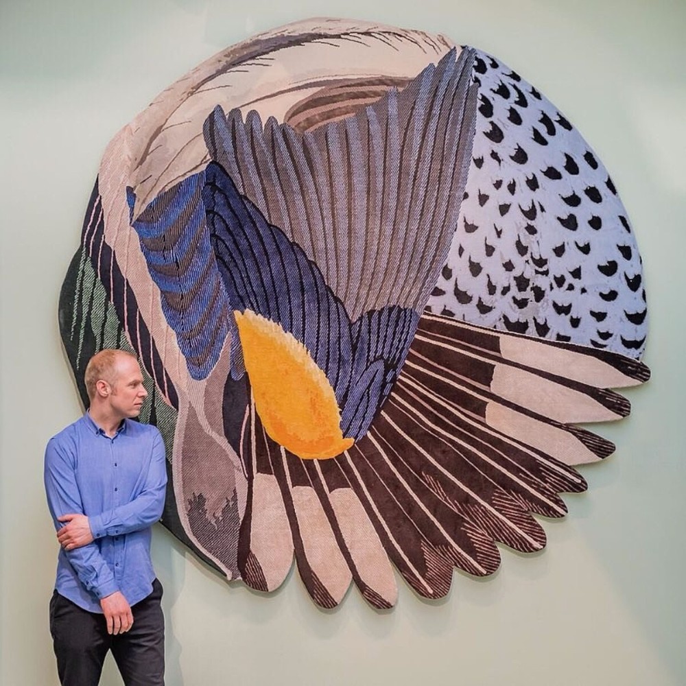 Feathers Round Rug