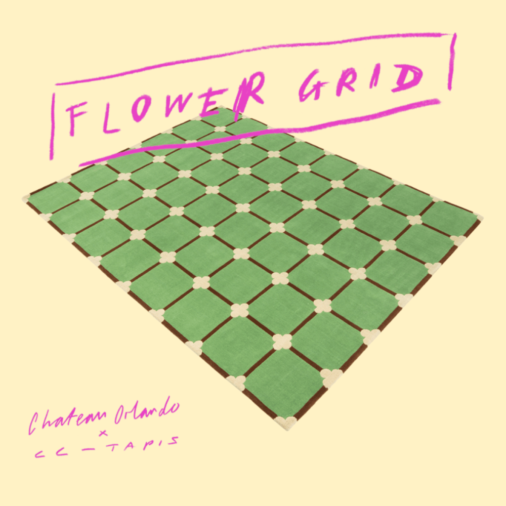 Flower Grid Big - Cream
