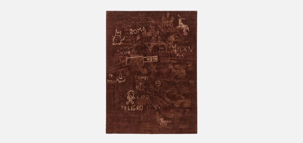 Hypercode Rectangular Rug - Burnt Umber