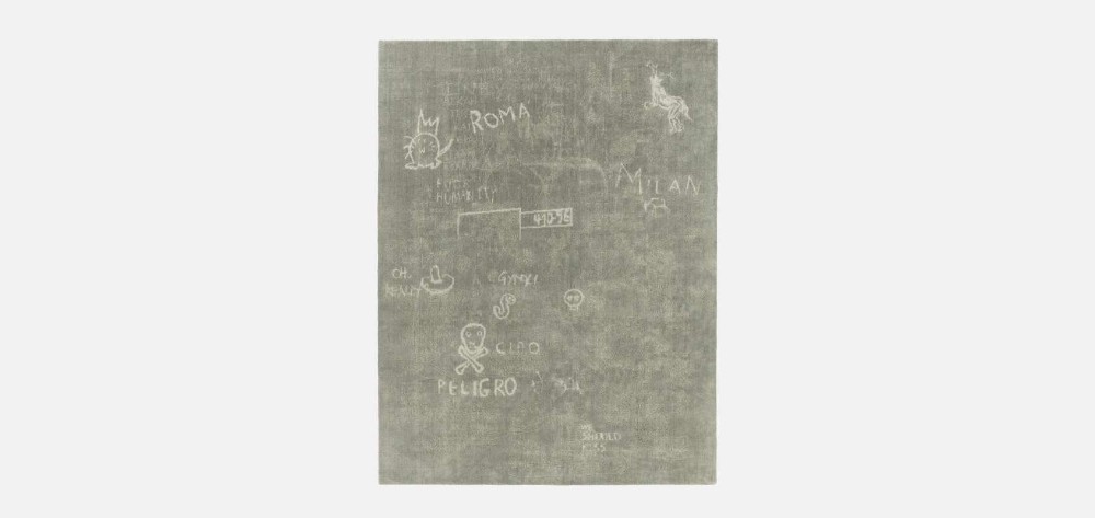 Hypercode Rectangular Rug - Lichen