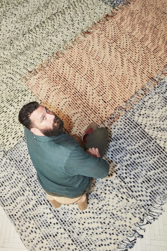 Lines Blue Rug