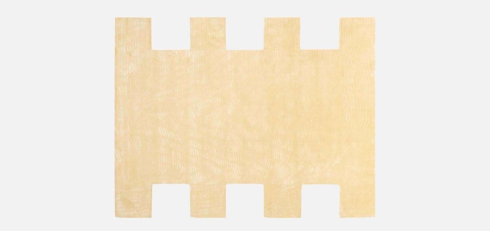 Moiré Quadratic Cream Rug