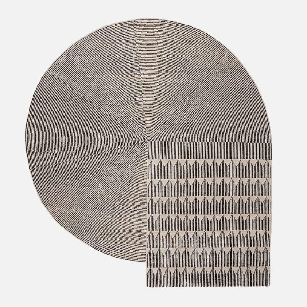 Plasterworks C Rug - Black and White