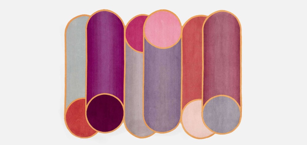 Rotazioni A Rug - Electric Pink