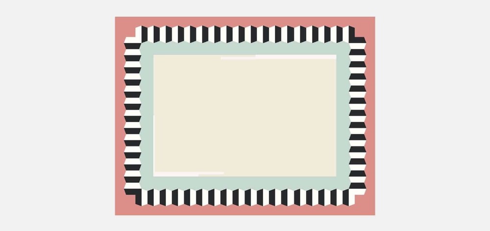 So Much Fun - Plein Cadre Hexagone Rug - Classic Rose