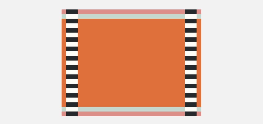 So Much Fun - Strict Rayures Rectangle Rug - Classic