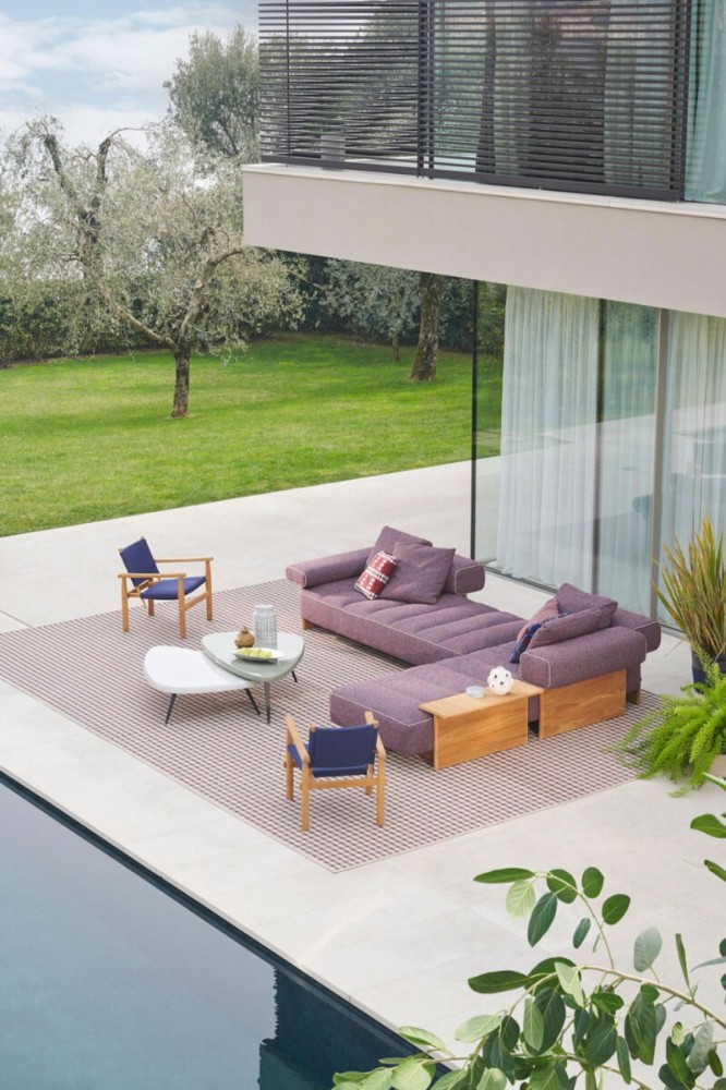 Spider Rug - Blu Bordeaux Beige