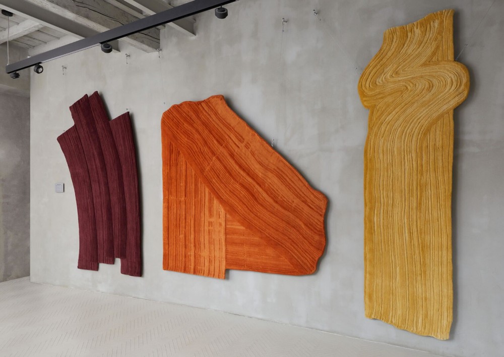Stroke 1 Rug - Burgundy