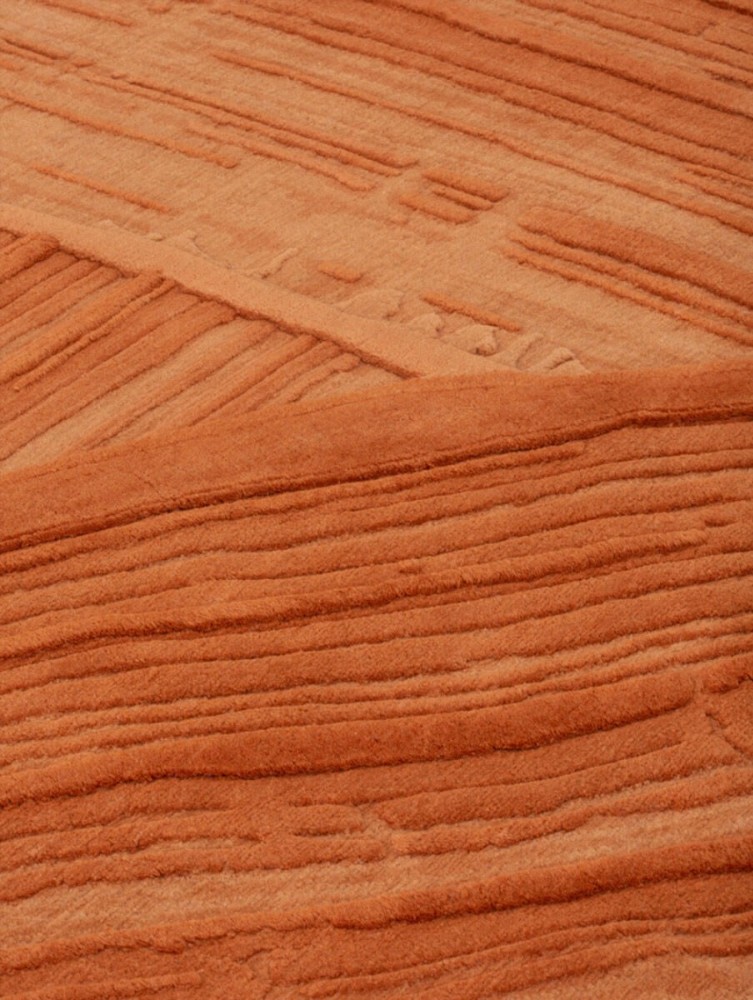 Stroke 2 Rug - Orange