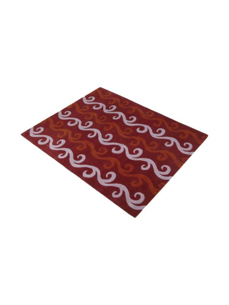 Wiggle Stripe - Maroon