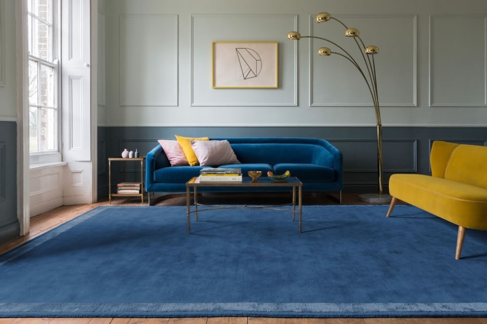 Silk Border Bay Blue