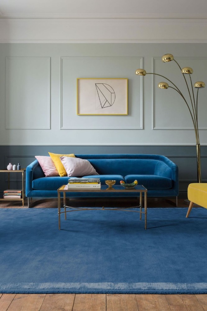Silk Border Bay Blue