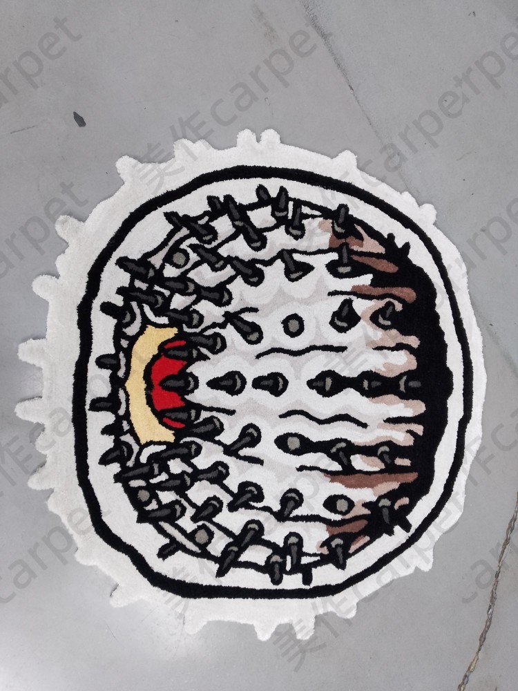 Designer round rug