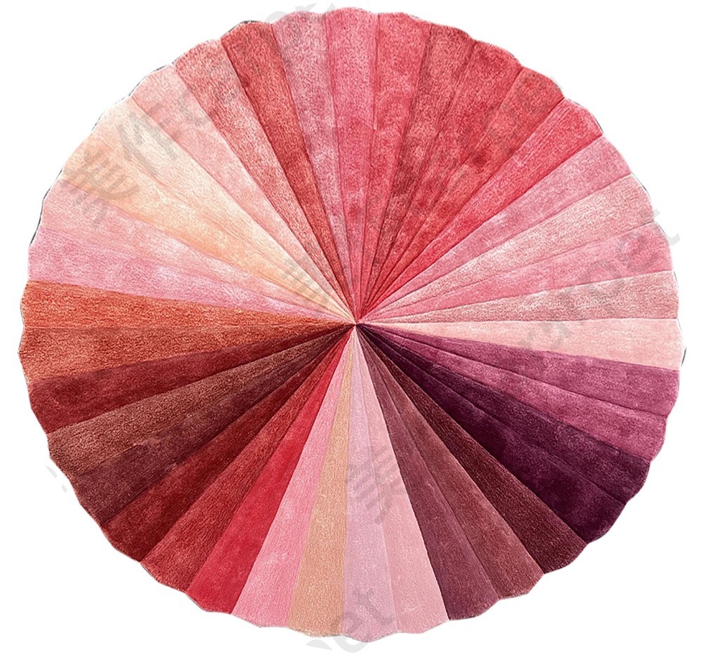 Designer round rug