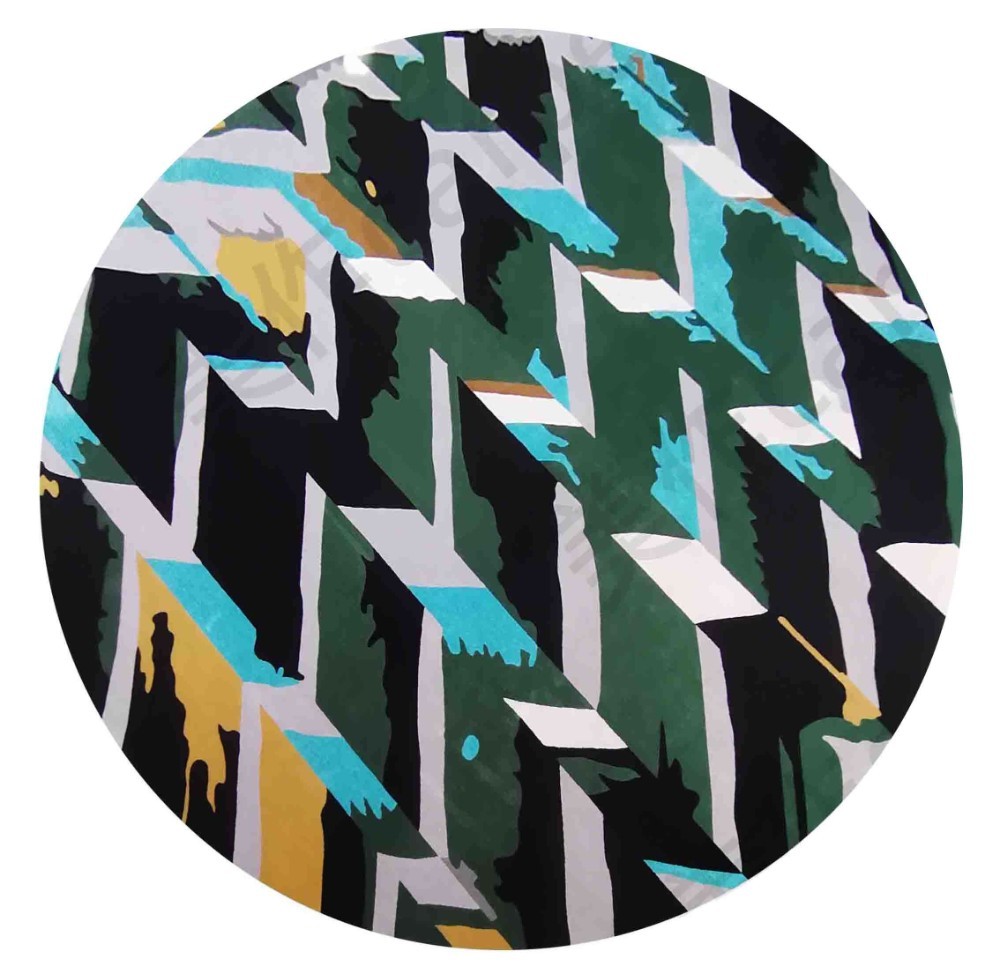 Designer round rug