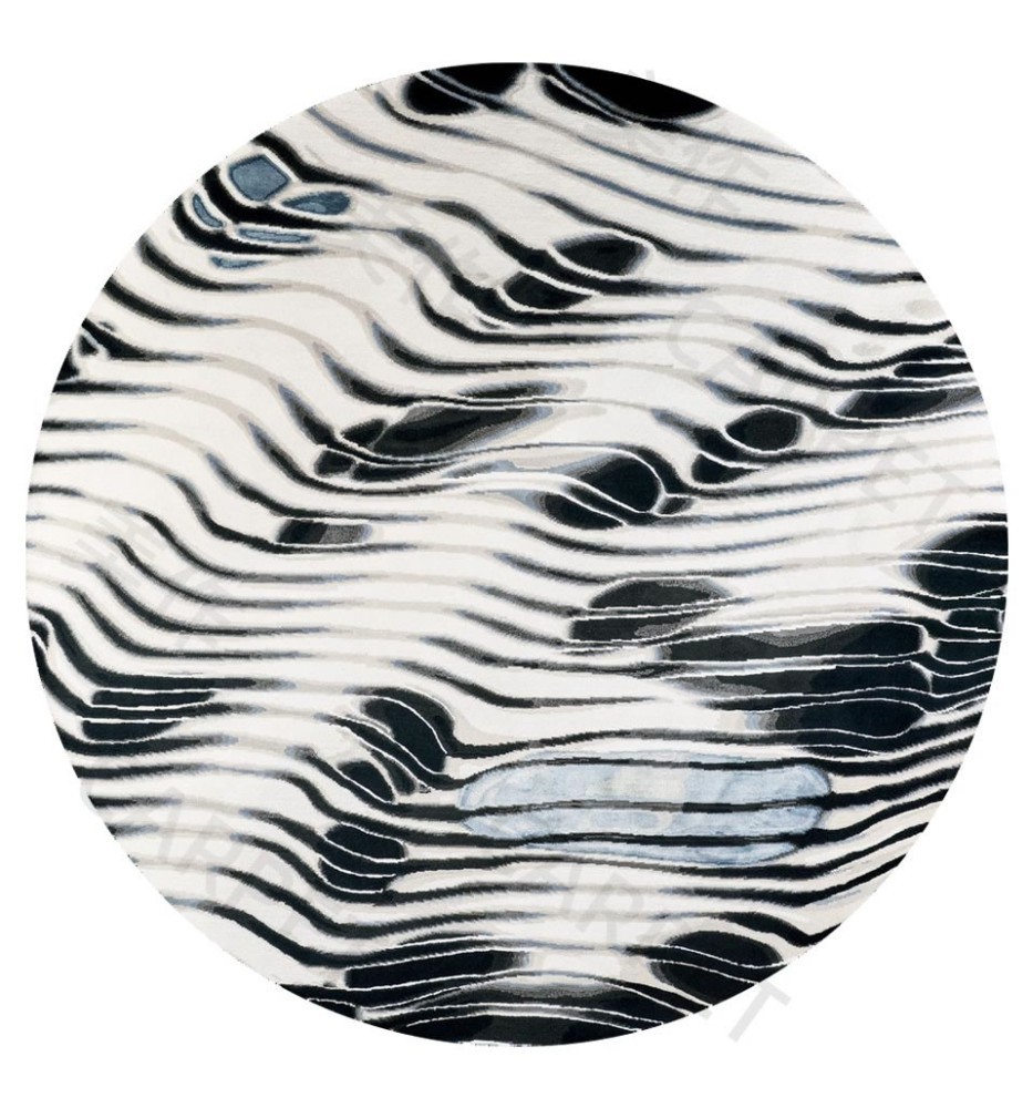 Scallop Black Round