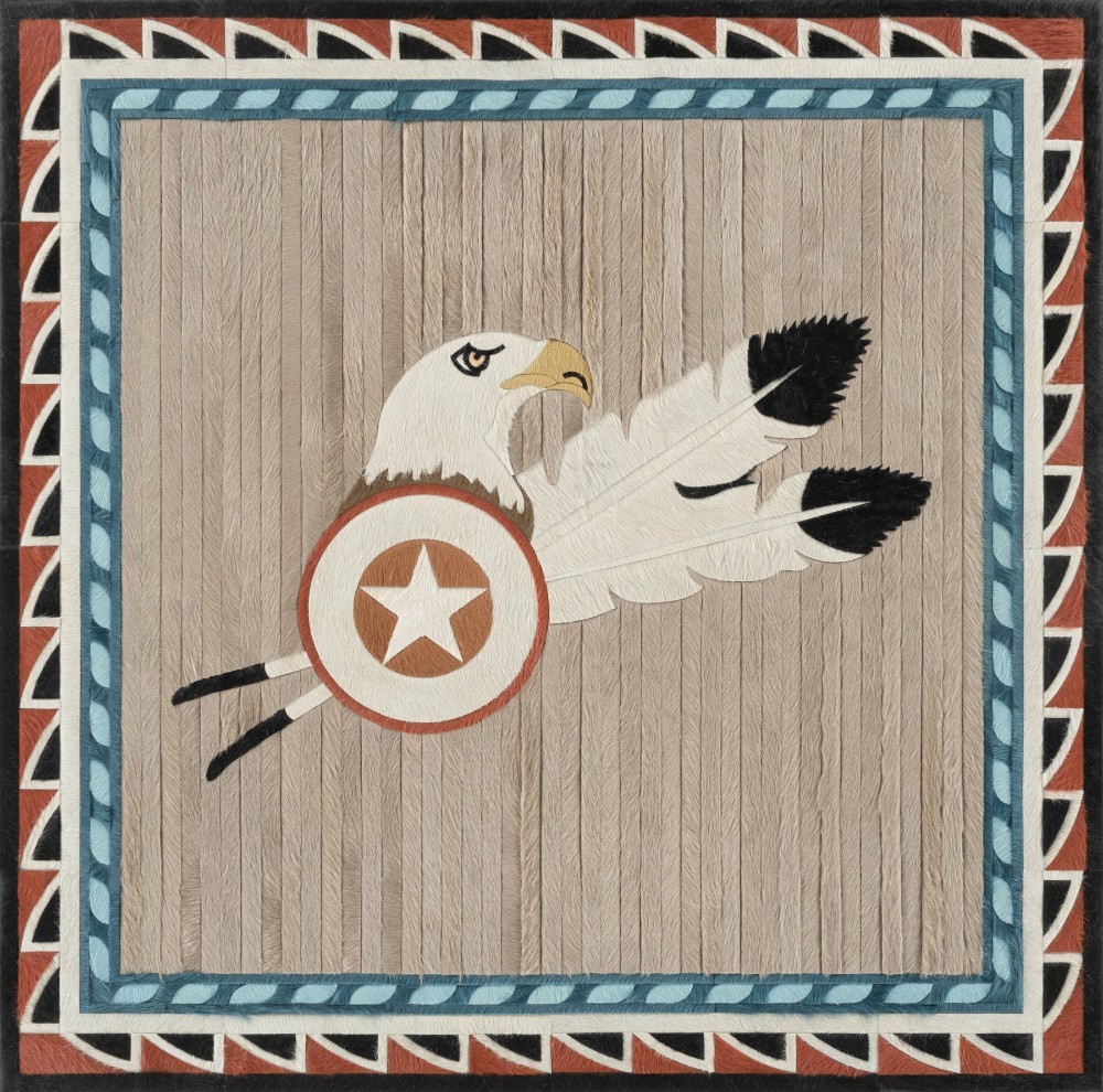 Cowhide square