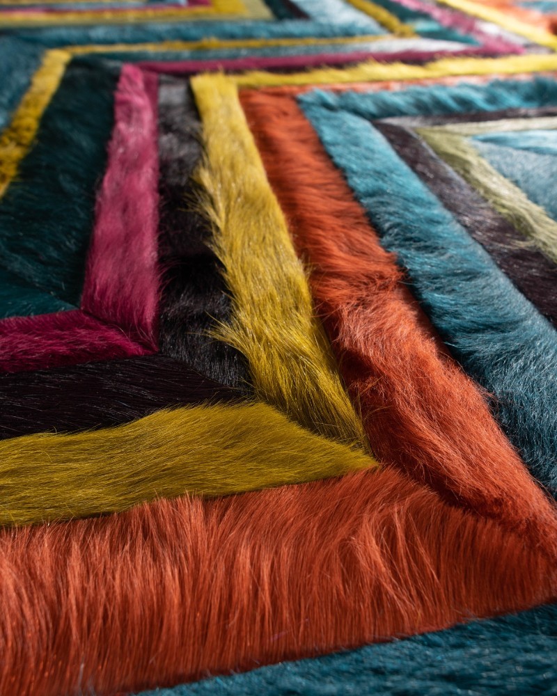 Cowhide carpet