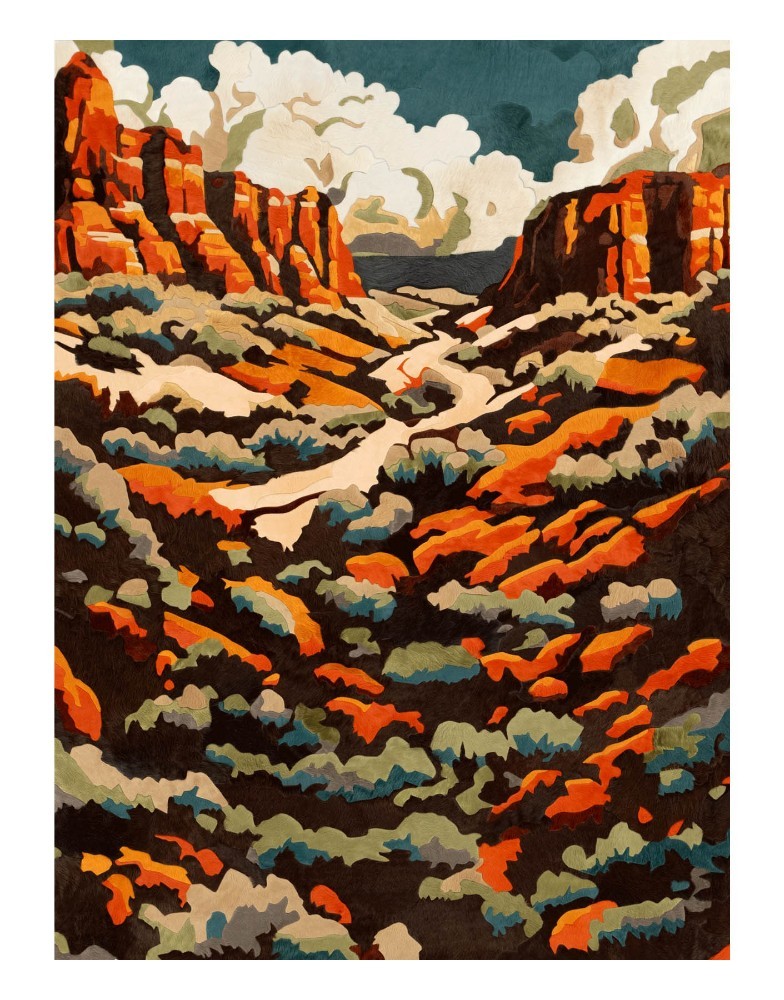 Cowhide carpet