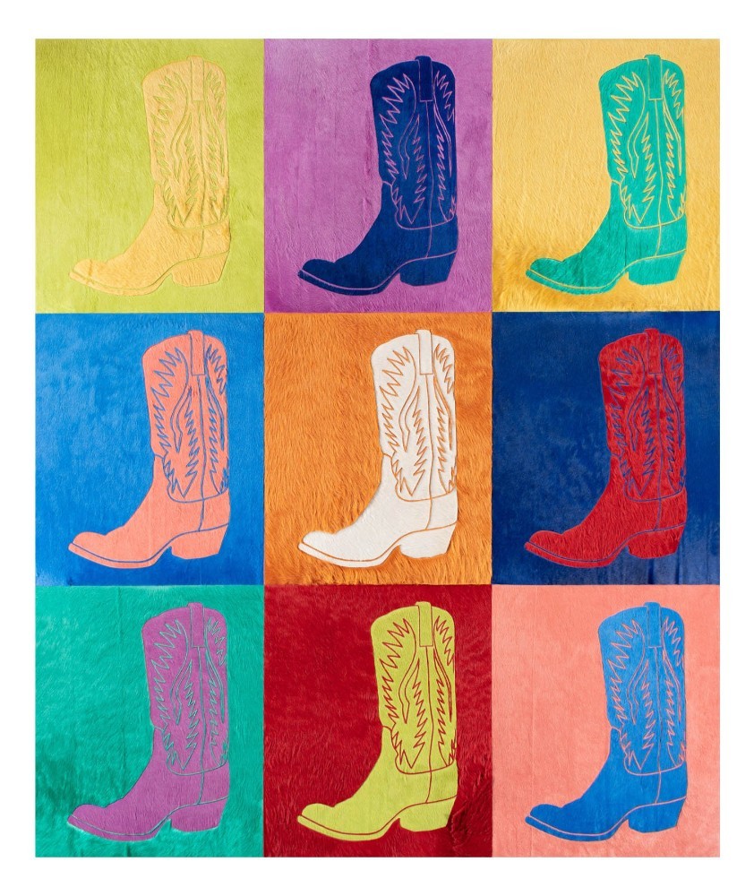 Cowhide carpet