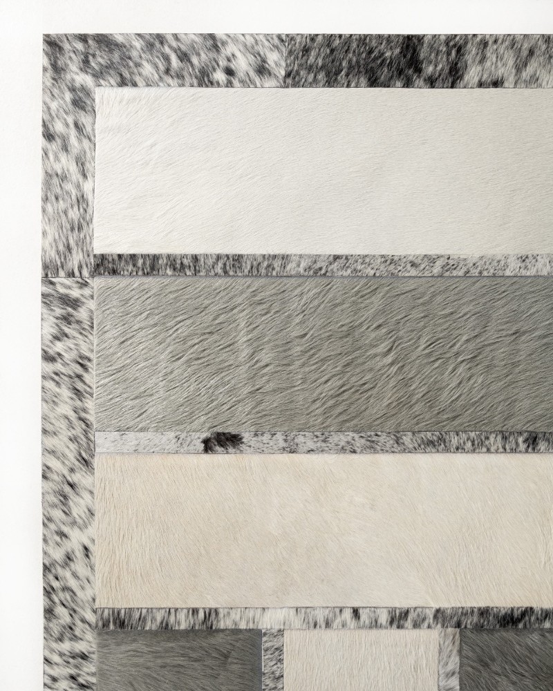 Cowhide carpet