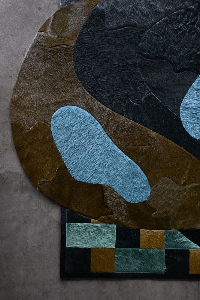 Cowhide carpet