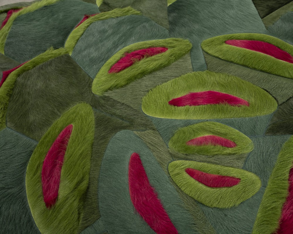 Cowhide carpet