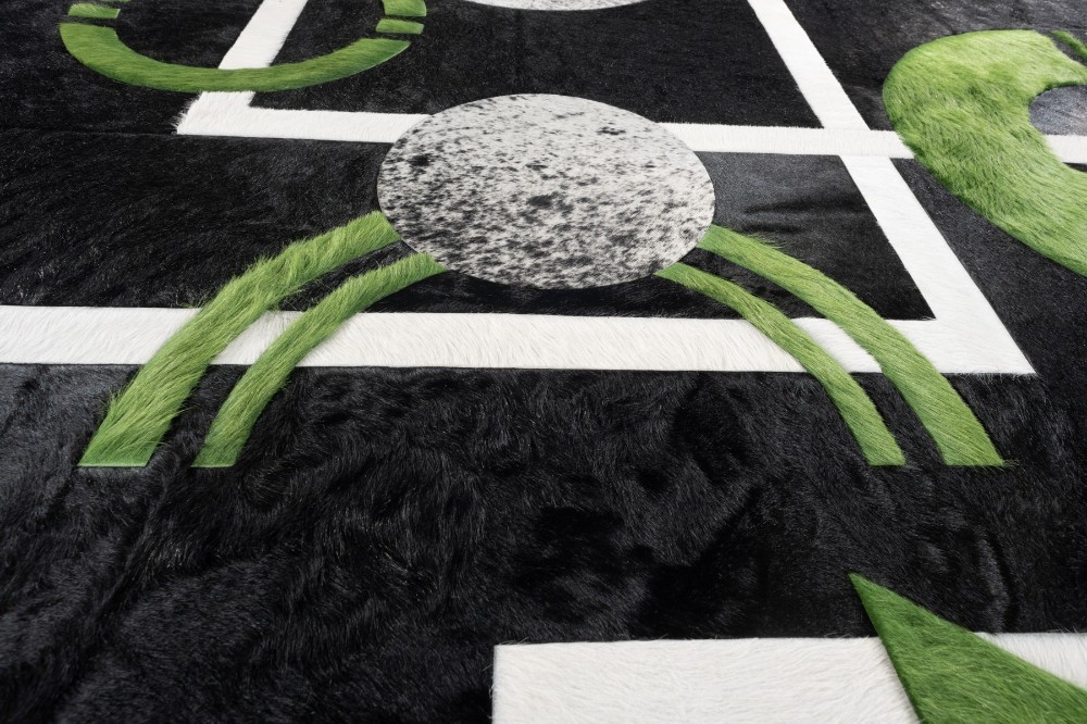 Cowhide carpet