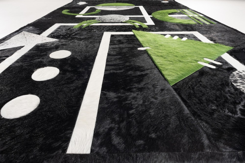 Cowhide carpet
